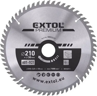Produktbild von Sägeblatt Extol Premium (8803237) mit SK-Blättern, 210x2,2x30mm, 60T
