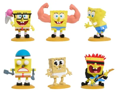 Obrázek produktu pro SpongeBob, balení s pěti různými figurkami
