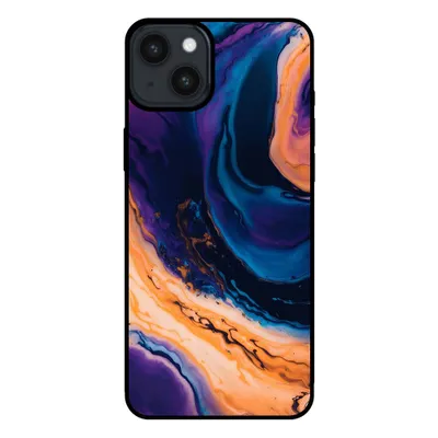Immagine prodotto di Smartphonica Custodia per iPhone 14 Plus effetto marmo - cover posteriore in marmo - Blu
