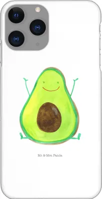 Produktbild von Mr. & Mrs. Panda Iphone 11 Pro Handyhülle Avocado Glücklich - Weiß - Geschenk, Handy Case, Chaos, Freude, Premium Kunststoff, Frucht