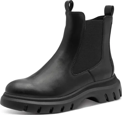 Produktbild von MARCO TOZZI Damen Stiefelette Chelsea mit Zugschlaufen 2-25432-45, Größe:37 EU, Farbe:Schwarz