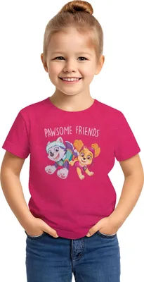 Produktbild von Paw Patrol T-Shirt für Mädchen Oberteil kurzärmlig Pink 110-116