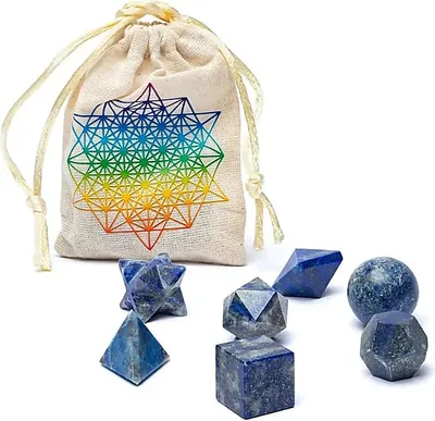 Obrázok produktu pre Lapis Lazuli Sacred Geometry 7dielna sada - ±6,7x9cm