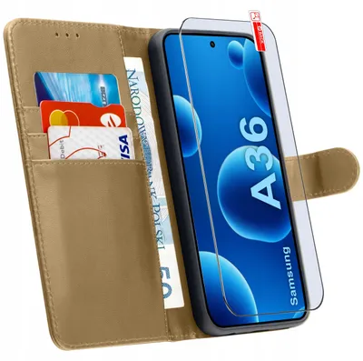 Produktbild von Klapphülle für Samsung A36 | A37 5G mit Magnetverschluss + Glas