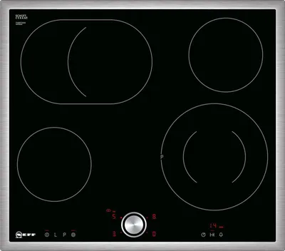 Produktbild von Neff T16BT76N0, Schwarz, Integriert, Keramik, Glaskeramik, 4 Zone(n), 4 Zone(n)