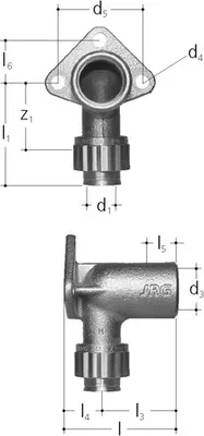 Produktbild von Sanipex Armaturenanschluss einfach für Vorwandinstallation 16 x 1/2 x 95 mm 5415.095