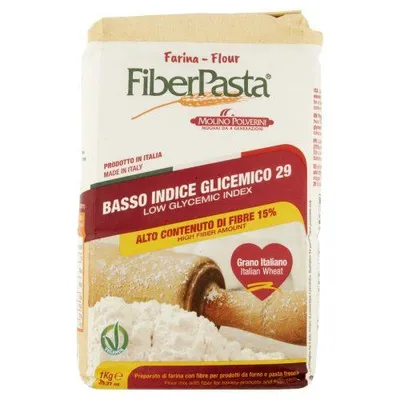 Produktbild von 10x Fiberpasta Farina Basso Indice Glicemico Mehl Niedriger glykämischer Index 1kg (10 Kg)