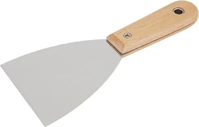 Zdjęcie produktu dla Szpachelka malarska Hardex * 84 * 8 cm elastyczny uchwyt z drewna bukowego ze stali nierdzewnej
