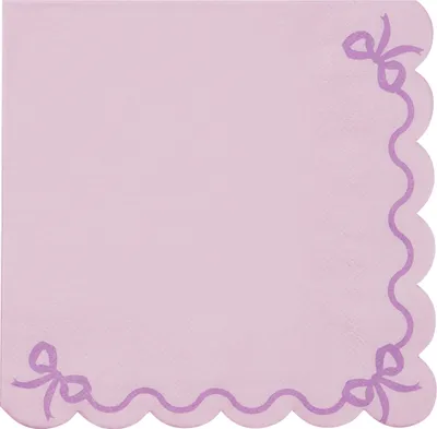 Produktbild von Servietten "Rüsche" 12Stk./33x33cm | Flieder