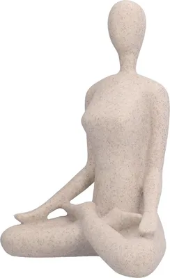 Image de Statue de Yoga Pose Figurines de Yoga Pose en résine de grès nordique Cadeaux de décoration pour la maison et le bureauBL560