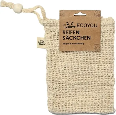 Produktbild von Seifensäckchen - aus Sisal mit Baumwollschlaufe 1Stk.