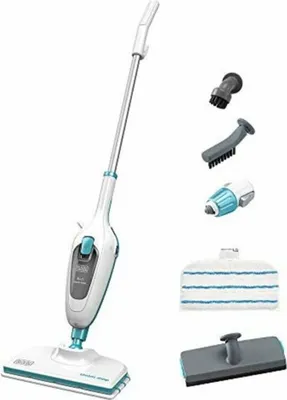 Produktbild von Black & Decker FSMH13E5 Dampfreiniger Weiß, Blau