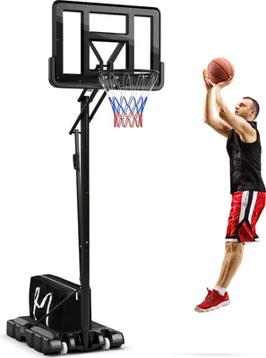 Produktbild von GOPLUS Basketballkorbständer tragbar, Basketballkorb höhenverstellbar 245 bis 305 cm, Basketballanlage auf Rädern für Kinder und Jugendliche