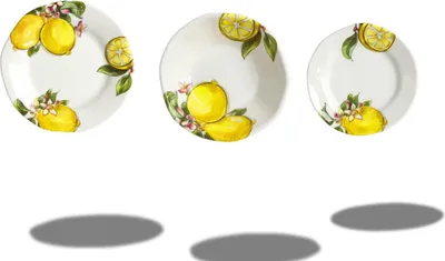 Produktbild von Set mit 18 Zitronentellern