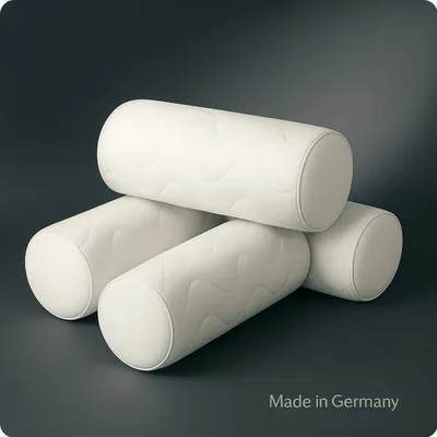Produktbild von RollONE – 4er Set Premium Nackenrolle  Polyester Wellensteppung | Germany - Made for Comfort