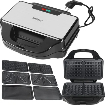 Image de Appareil à sandwichs croque monsieur gaufrier 1500W