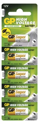 Alkalická speciální baterie GP 23AF (MN21, V23GA) 12 V, 5 ks