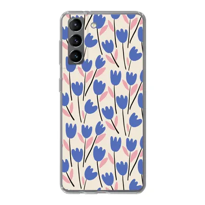 Produktbild von MuchoWow® Handyhülle Schutzhülle Hülle für Samsung Galaxy S21 Blume - Muster - Tulpe Silikon Softcase Handy Hülle - Softcase
