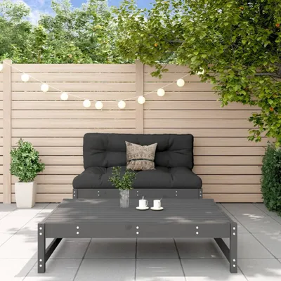 Produktbild von Design Möbel 2-tlg. Garten-Lounge-Set Grau Massivholz Kiefer - 2024 Neu