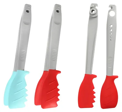Productafbeelding van Grilltang van Siliconen 28 cm - Vergrendelbare Keukentang voor Grillen en Serveren