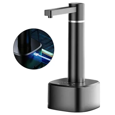 Produktbild von Automatische Wasserpumpe 3 Modi 360° – Wiederaufladbarer Wasserkrugspender Universal | Benutzerfreundlich Schwarz