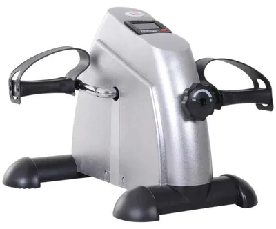 Produktbild von Mini-Heimtrainer - Arm- und Beinradfahrer | Farbe: Silber | Abmessungen: 35x40x31 cm