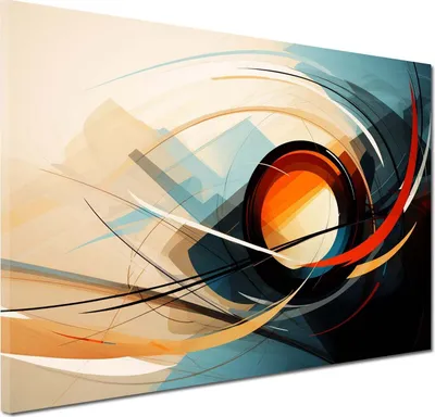 Produktbild von Abstrakte Kunst Wandbild Leinwandbild Kunstdruck XL Wanddeko: 150x100x4cm