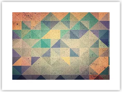 Produktbild von Poster - Poster ohne Rahmen - Abstraktion Dreieck Muster - 40x30 cm - Wand Bild - Wanddeko - Wandbilder - Kunstposter - Wandposter - Bilder - Kunstdruck - Wanddekoration - Wandbild - P2XAA40x30-4287