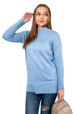 Immagine prodotto di Maglione blu con collo alto