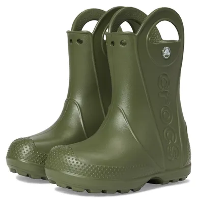 Produktbild von Crocs Uni Kinder Handle It Rain Boot T Stiefel, Army Green, 23/24 EU
