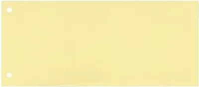 Produktbild von Neutralware Trennstreifen 22,5 x 10,5 cm (B x H) 160g/m² Karton gelb 100 St./Pack.