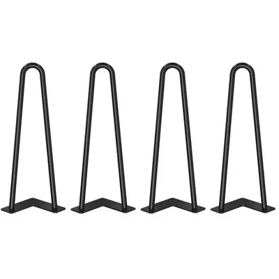 Imagen del producto de 4 patas de metal para mesas, ideales para muebles - Diseño moderno y durabilidad, 50 cm