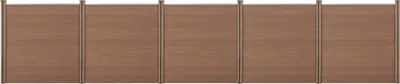 Obrázek produktu pro WPC zahradní plot se sloupky soukromí obrazovka větrná zábrana laťkový plot plot 183x879cm [neu.holz]