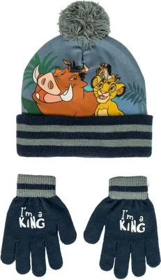 Immagine prodotto di Cappello e guanti Il Re Leone grigio