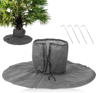 Image de Double isolation pour les plantes et les palmiers, sac de protection réutilisable avec 4 crochets pour les racines et les arbres