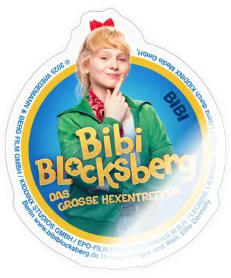 Produktbild von Spreadshirt Bibi Blocksberg Film Große Hexentreffen Bibi Sticker Aufkleber, 10 x 10 cm, Transparent glänzend
