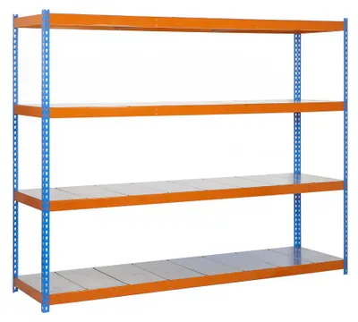 Zdjęcie produktu dla Simonrack Simonforte 1509-4 Metal, 4 pół., Metal, Metal, Pomarańczowy, Niebieski, 400 kg, 9 min