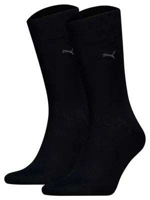 Produktbild von Herren Baumwoll klassische Socken - 2 Paar – Schwarz – 39-42
