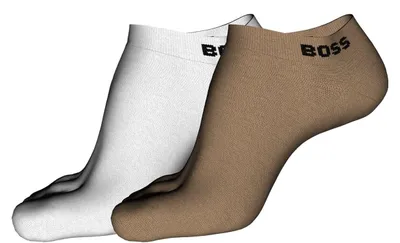 Produktbild von 2er-Pack Uni Socken aus weicher Baumwoll-Stretch-Mischung für flache Schuhe