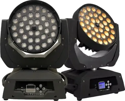 Produktbild von LED Moving Head Licht, 36x18W RGBWA+UV, Zoomstrahl 12-60 Grad, 400W Leistung, 2 Licht, RGBWA 6in1