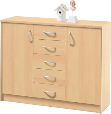 Produktbild von Kommode Standschrank Anrichte Sideboard Beistellschrank Holzkommode "Olli VII" Buche