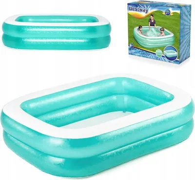 Zdjęcie produktu dla Basen dmuchany, dla dzieci, duży, 200 x 146 x 48, turkusowy, #54005 Bestway