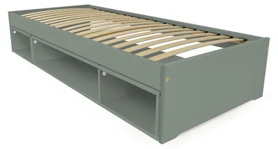 Produktbild von Bett mit Stauraum Maël 90x200 - Grau