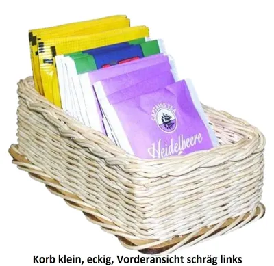 Obrázek produktu pro Malý proutěný košík, hranatý