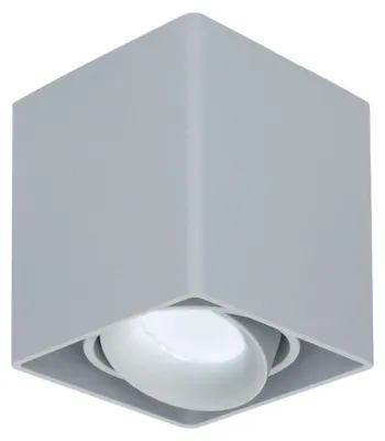 Image de HOFTRONIC - Spot LED en saillie carré 4W 345lm 6500K GU10 Gris dimmable inclinable