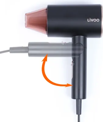 Immagine prodotto di Asciugacapelli ionico 1600w nero / rosa Livoo DOS173
