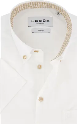 Produktbild von Ledub Hemd weiß Button-Down Baumwolle