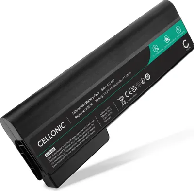 Produktbild von CELLONIC 1x Akku für Notebook Kompatibel mit HP EliteBook 8470p, EliteBook 8570p, ProBook 6570b, ST09 - (6600mAh, 10.8V)