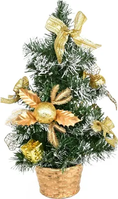 Image de Arbre décoré d'or - 35 cm