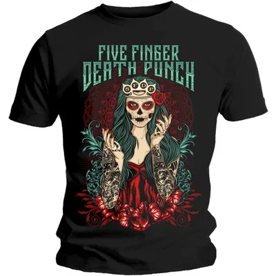 Produktbild von Five Finger Death Punch Lady Muerta Black M T-Shirt